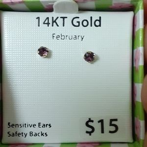 14KT gold earrings